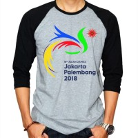 Kaos Asian Games Jakarta Palembang Tshirt Raglan Ajs559