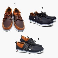 SEPATU KETS KASUAL SNEAKERS KULIT KERJA SEMI FORMAL PRIA ELEGAN