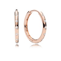 anting PANDORA earring elegant simple rose droplets earring