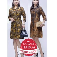 Dress Terusan Blouse Atasan Baju Seragam Wanita Batik 2169 XXL