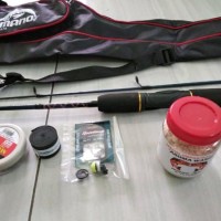 pancing set komplit joran fiber sambung paket hemat murah
