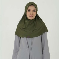 Kerudung Mezora / Jilbab / Bergo / Hijab Instan - BERGO YASMIN - Hijau Tua