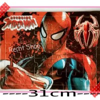 puzzle mainan anak karakter spiderman seri kedua kut