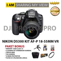 Nikon D5300 Kit AF-P 18-55MM VR Paket Bonus - Kamera Nikon D5300 lensa