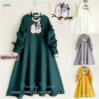 Baju Blouse Muslim Wanita Motif Gambar Bordir