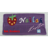 Grosir Handuk Mandi Merk Berries Dan Merah Putih Custome Nama Gambar