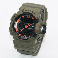 ORIGINAL !! 100% ORI !! Jam Tangan Digitec Original DG-2080 Green Army
