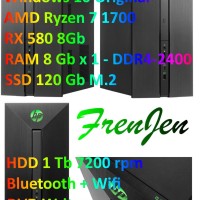 CPU AMD RYZEN 7 1700 HP PAVILION POWER 580 CPU PC BRANDED NOT RAKITAN