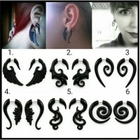 anting acrylic hitam gokil anak gaul akrilik rock n roll gotik