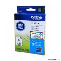 Tinta Printer Brother MFC-J200 Warna Cyan (LC-535XL-C )