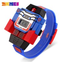 Jam Tangan Anak Cowok SKMEI 1095 Original / Robot / Transformers ls