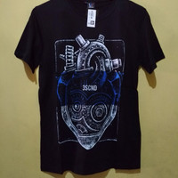 Kaos distro 3second cowok baju pria oblong
