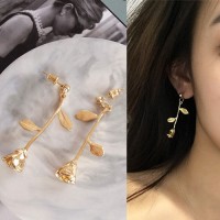 Anting Korea Rose Flower Earrings J4U734