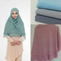 Jilbab Instan Khimar Two Layer DIAMOND ITALIANO