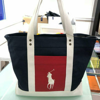TAS WANITA POLO RALPH LAUREN ORI MURAH / SALE CANVAS TOTEBAG POLO ORI