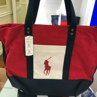 TAS WANITA POLO RALPH LAUREN ORI MURAH / SALE CANVAS TOTEBAG POLO ORI