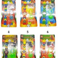 Jual Jam Tangan Anak Aksesoris Lego Superhero / Robot Karakter Murah Murah