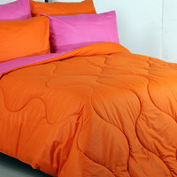 grosir sprei dan bedcover murah/polos orange,pink fanta/adem