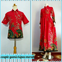 COUPLE SETELAN GAMIS SARIMBIT BATIK PEKALONGAN