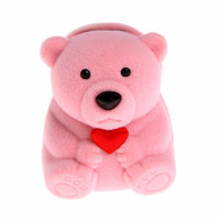 box kotak perhiasan cincin emas perak boneka beruang beludru bkn ruby