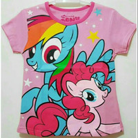 Jual Murah Kaos Anak Cewek Karakter Disney sz 1-6T - My Little Pony Pink - Murah