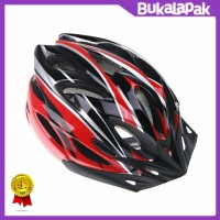 Helm Sepeda Roadbike MTB Warna Merah Hitam Murah