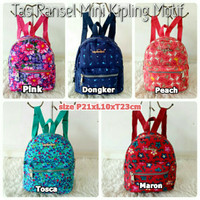 Jual KP8340 Tas Ransel Mini Kipling Motif Murah