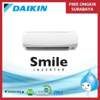 AC DAIKIN 1 PK FTKC 25 SMILE INVERTER FREE ONGKIR SURABAYA 1PK