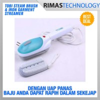 Tobi Steam Brush & Iron Garment Streamer Setrika Uap Air Ringan Kecil