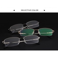 Kacamata Lensa Bening Memory Alloy Frame - Black