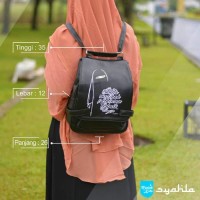 Backpack Tas Ransel Muslimah - Wanita Islami Punggung Hitam Mu AFA8170