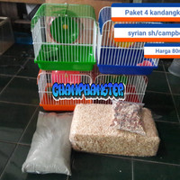 paket kandang hamster kecil lucu hamster campbel atau syrian sh