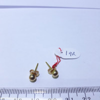 Anting giwang emas kuning 70% berat 1 gram model pentol. Yellow gold