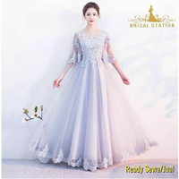Sewa jual gaun mama abu silver surabaya