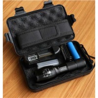 Paket Senter Komplit Charger Baterai 18650 LED Tactical CREE BONUS TAS