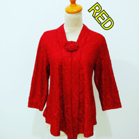 Jual ATASAN BROKAT GLITTER KEBAYA FLOY KARTINI FREE BROS ALL SIZE Murah