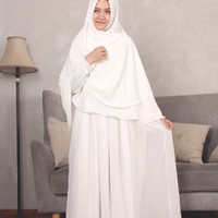 GAMIS SHAFFIYA - HIJAB ALILA | Gamis Ceruti Polos