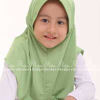 HOT PROMO - MIULAN BERGO HIJAB JILBAB KERUDUNG ANAK PRAKTIS ADEM POLOS