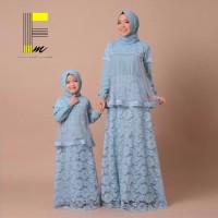 Baju Gamis Sepasang Ibu Dan Anak Muslim Wanita High Quality Mom & Kids