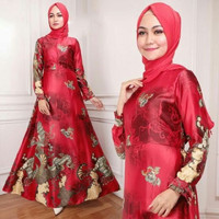 Jual FASHION : baju wanita gamis pesta setelan camelia hijab cantik murah Murah