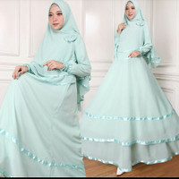 setelan gamis ceruti soft tosca gamis polos pesta ceruty polos umroh