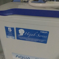 Mesin cuci aqua dua tabung hijab series (sanyo jepang)