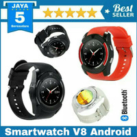 Promo smartwatch V8 Simcard Memory Bluetooth Smartwatch DZ11_Hitam