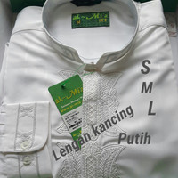 Baju Koko aL-Mi'a Lengan panjang kancing/manset.