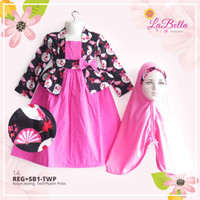 baju busana gamis muslim anak perempuan labella TWP.14(2-6th)