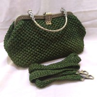 Tas Pesta Hand Made Rajut Hand Bag Wanita