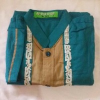 Baju Muslim Anak Setelan Koko Anak Laki Lengan Pendek Bordir SAK 061