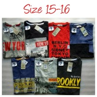 Kaos pendek anak cowok size 11-16 th Aero Nevada