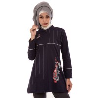 Baju Atasan Blouse Blus Jean Wanita Lengan Pendek panjang dress murah
