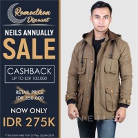 JUAL JAKET PARKA PRIA - BANDUNG - NEILS ROCHESTER II - UNIQLO
